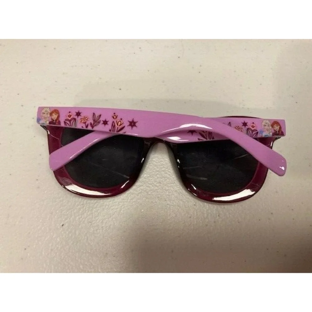 Pano Eyewear Disney Frozen Cateye Sunglasses Pink Glitter w/case Elsa & Anna Yth